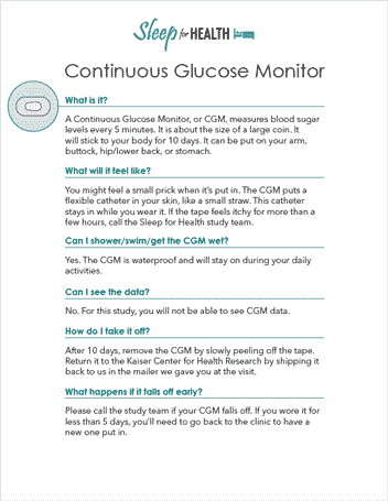 Thumbnail image of the Continuous Glucose Monitor